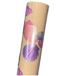 Vintage gift wrap 60 square foot shell print